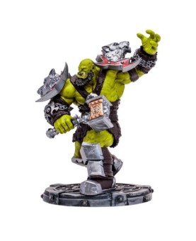 Figura mcfarlane toys world of warcraft orc warrior & orc shaman rare 15cm