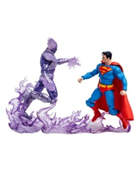 Pack 2 figuras mcfarflane toys dc collector atomic skull vs superman (gold label)