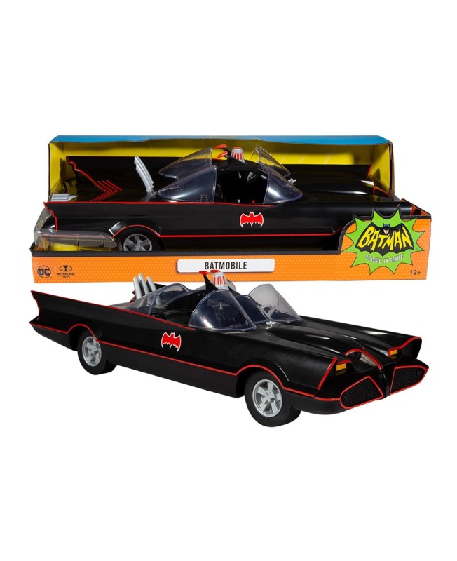 Figura mcfarlane toys dc retro 6in -  batman 66 -  batmobile