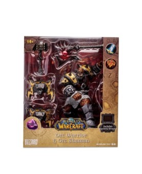 Figura mcfarlane toys world of warcraft orc warrior & orc shaman epic figura 15cm