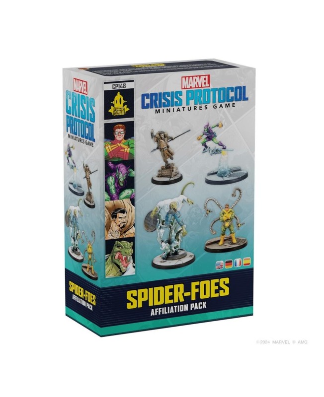 Juego de mesa marvel crisis protocol spider - foes affiliation pack edad recomendada 14 a�os