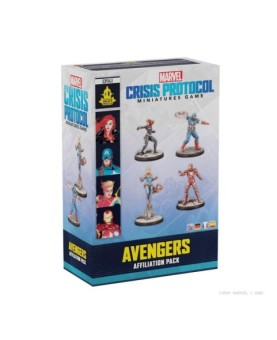 Juego de mesa marvel crisis protocol avengers affiliation pack edad recomendada 14 a�os