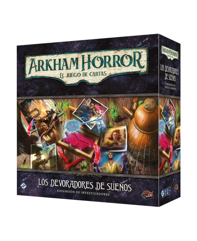 Juego de mesa arkham horror lcg los devoradores de sue�os expansion investigacion edad recomendada 14 a�os