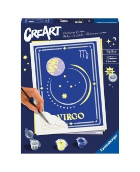 Kit para pintar con números ravensburger creart serie trend d zodiac: virgo