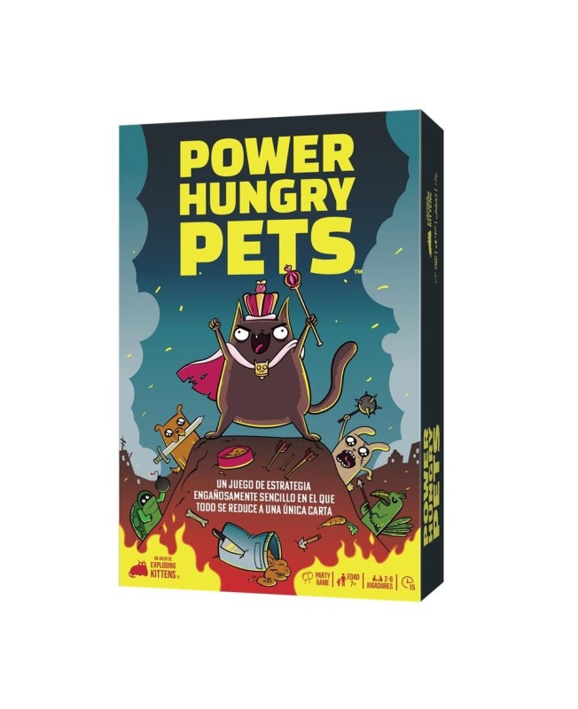 Juego de mesa power hungry pets edad recomendada 7 años