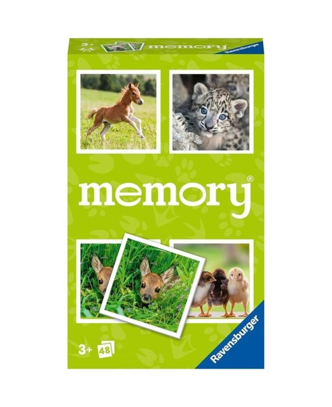 Juego de mesa ravensburger memory animal baby bag