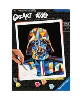 Kit para pintar con números ravensburger creart serie trend c star wars: darth vader