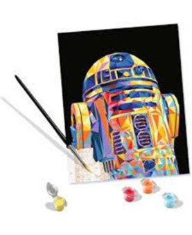 Kit para pintar con números ravensburger creart serie trend c polygon star wars: r2d2