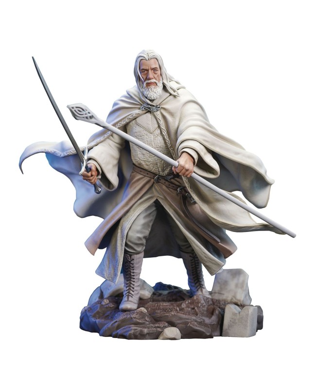 Figura diamond select toys diorama gallery el señor de los anillos gandalf deluxe