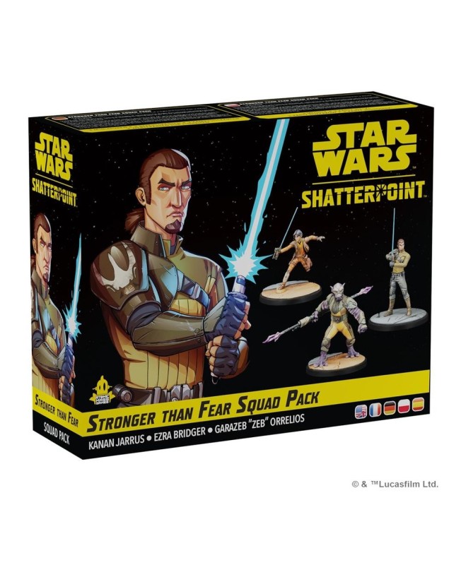 Juego de mesa star wars shatterpoint stronger than fear squad pack edad recomendada 14 años