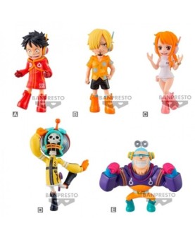 Figura banpresto one piece world collectable egg head 1 de 7cm unidad aleatoria