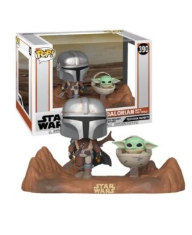 Funko pop star wars the mandalorian the mandalorian & baby yoda