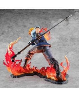 Figura megahouse one piece sabo fire fist inheritance p.o.p. edicion limitada