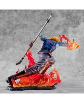 Figura megahouse one piece sabo fire fist inheritance p.o.p. edicion limitada