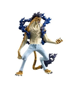 Figura banpresto one piece king of artist rob lucci awakening ver. 19cm