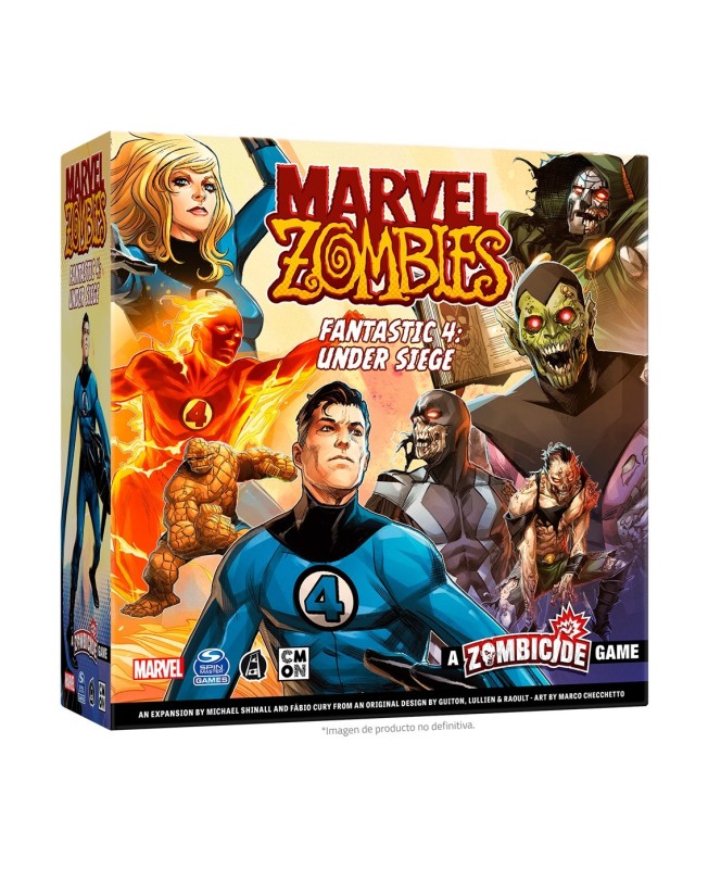 Juego de mesa marvel zombies: fantastic 4 under siege pegi 14