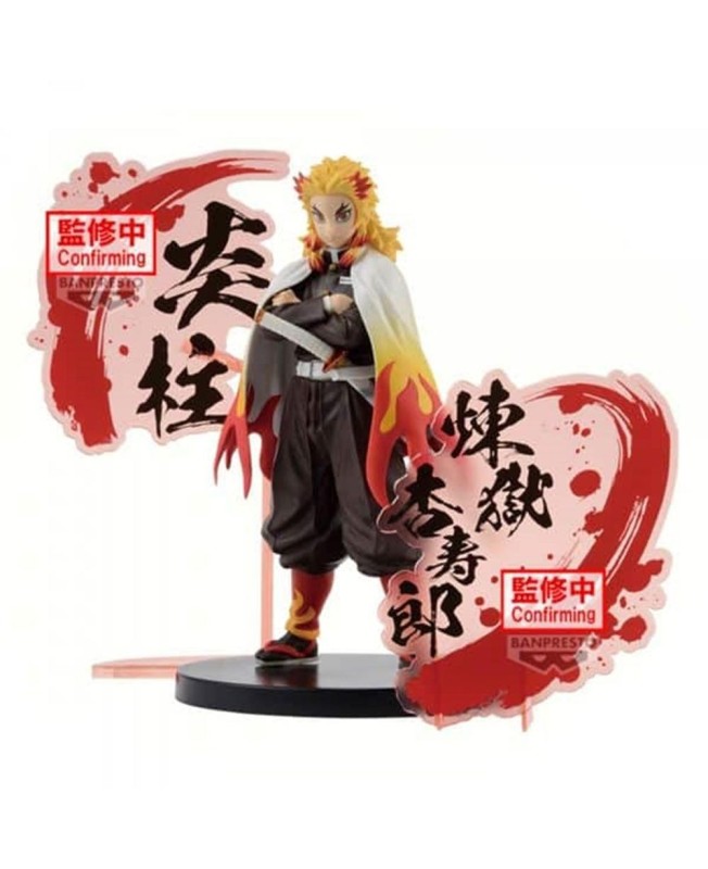 Figura banpresto demon slayer kimetsu no yaiba ex kyojuro rengoku 17cm